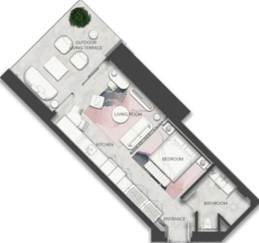 Floor Plans SLS Dubai Hotels & Residences - Studio 