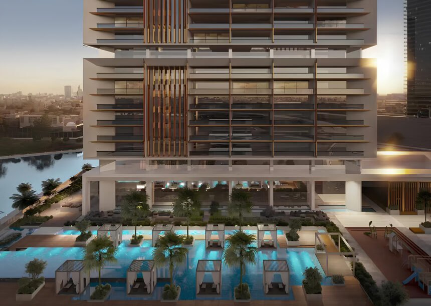 Heated infinity pool