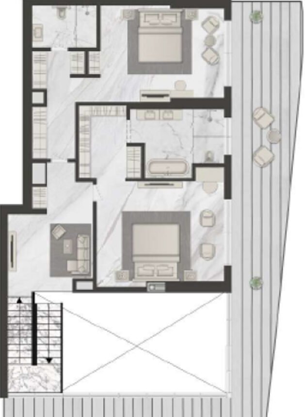 Floor Plans Terraces Marasi Drive - 3 Bedrooms Apartments