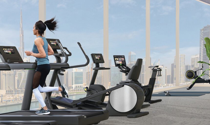 Fitness centre with modern equipment
