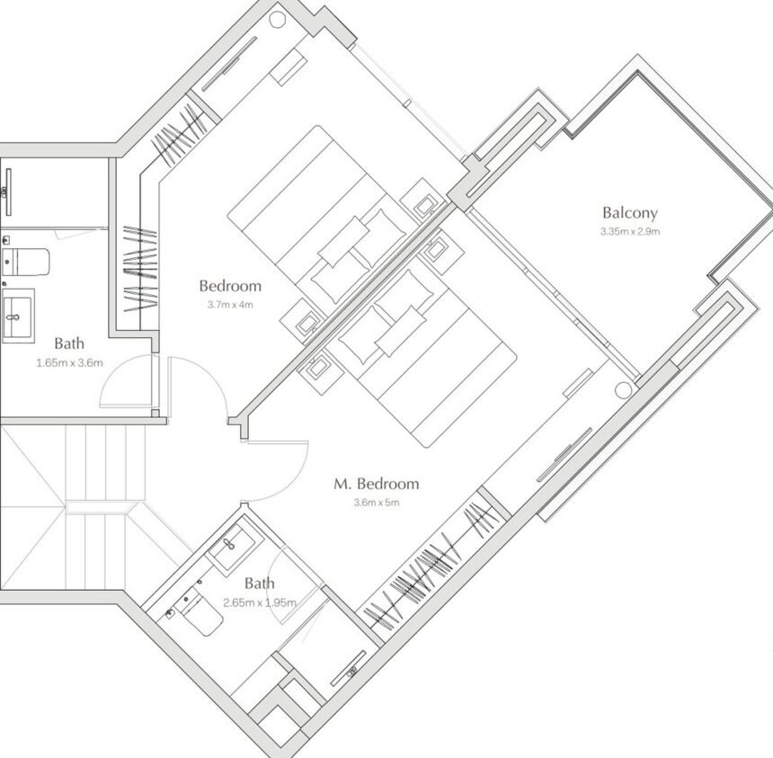 Floor Plans Regalia - 2 Bedrooms Duplexes
