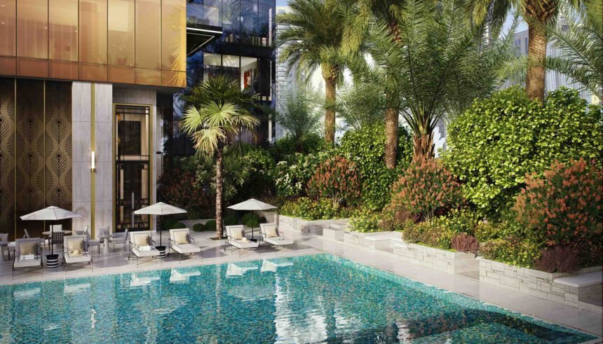 Outdoor infinity pool